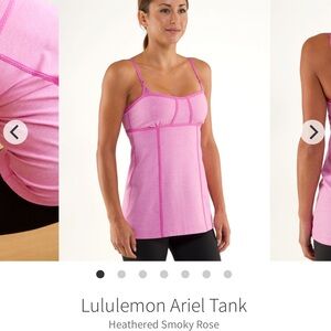 lululemon athletica Pink Aerial Tank Top